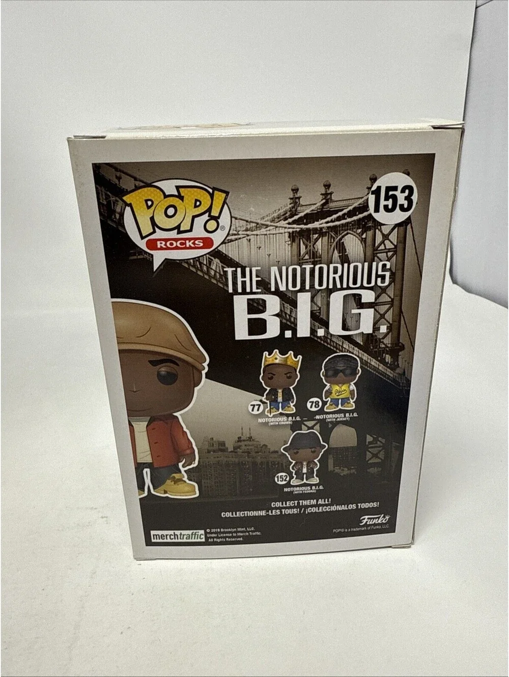 Funko Pop! Rocks Vinyl: Notorious B.I.G. with Champagne Hot Topic Exclusive #153